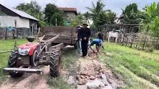 Bild small road by hand