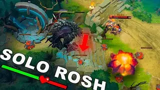 NEW Techies SOLO ROSHAN TRICK 7.33b !