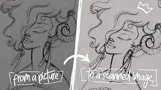 How to Edit in Photoshop a Picture of a Sketch- like a Scan