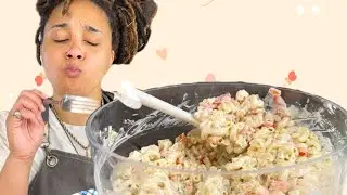 Shrimp pasta salad makes my mouth water.