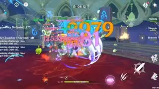 thundering furry in 12-1 (second half) 3.7 Abyss | Genshin Impact