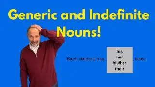 Generic nouns, indefinite nouns and indefinite pronouns 