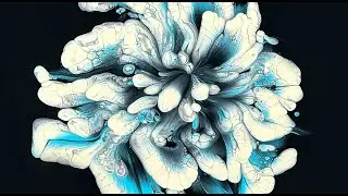 GORGEOUS Peony Flower Dip Acrylic Pouring Technique - Using only 3 colors!