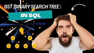 BST(Binary Search Tree) in SQL || SQL|BST #tree  #database #datastructure #databasemanagementsystem