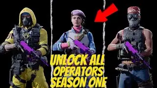 HOW TO UNLOCK ALL COLD WAR OPERATOR SKINS SEASON ONE!! - NEW STITCH OPERATOR SKINS etc..