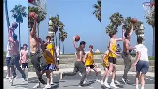 42 year old DESTROYS AN ENTIRE TEAM OF COLLEGE PLAYERS at Venice Beach!!!