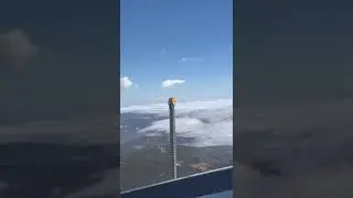 View from our car of our way down from Pike’s Peak! - Out of the roof of the car