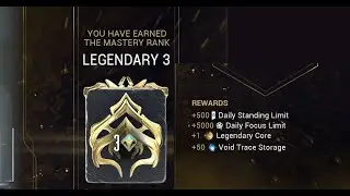 Warframe Legendary 3 Master Test - Easy with Inaros and Glaive Prime
