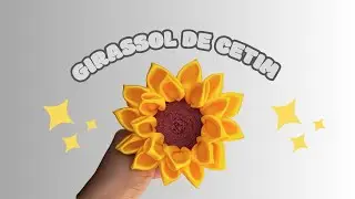 Tutorial: Girassol de cetim. Por: Maria Erica