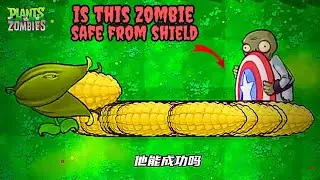 Is this Zombie safe from Shield 🛡️🤔 - Plant vs zombies hack gameplay