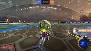 Rocket League - When your team mate lags out but they are still useful