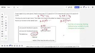 Computing unit prices to find the better buy