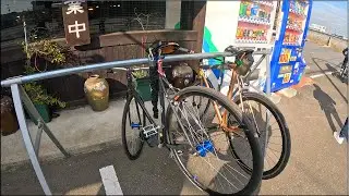 タイヤ交換後ラーメンへ【ピストバイク】FIXED GEAR MELANJUTKAN BERSEPEDA  SETELAH GANTI BAN DALAM　#fixedgear#fixie#サイクリング