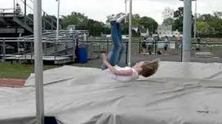 girl doing a flip at 300FPS  BHS