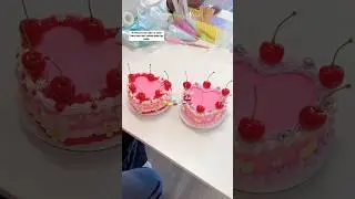 bestie date with @JessMillerDraws at Pinku DIY Studio 🥹🍰💖 #lettersbyshells #fakecake #kawaii
