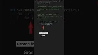 WRONG SOLUTION 🫠 python interview Two Sum Brute Force  #codinginterview