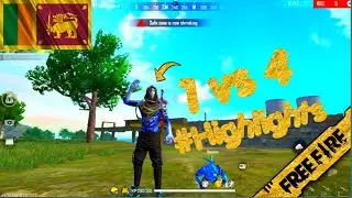 I'M Back  1 vs 4 Highlights(Ruok ff,t Twist ff, Apelapato999 Mode) OP Headshot|CYBER YT👑🤯