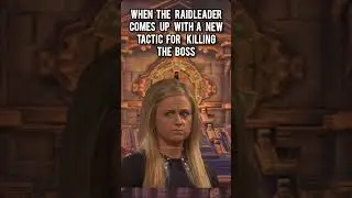 when the raidleader comes up with a new tactic for killing the boss 