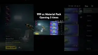 999 uc material pack opening #shorts #shortvideo #bgmi