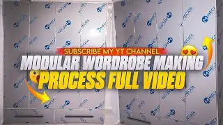 Modular Worrdrobe With UV High Gloss Sheets Full Working Video  
