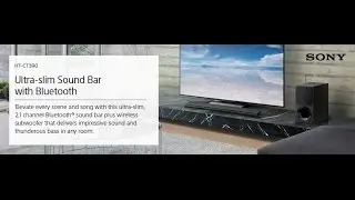 Sony HTCT390 Ultra-slim Sound Bar with Bluetooth
