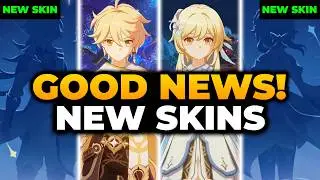 GOOD NEWS! TRAVELERS JUST GOT NEW SKINS, BUT...😱🔥| Genshin Impact, Aether Genshin, Lumine Genshin