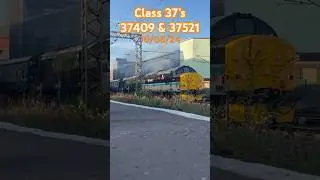 Class 37’s departing Preston just amazing #railway #trainspotting #trains #class37 #britishtrains