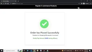 Ecommerce webiste part -5 using REST API | order page |