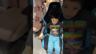 I took him gaming chair shopping for the home office
