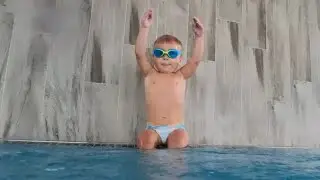 Baby is Diving Like a Pro