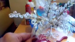Дерево из бисера Инь Янь.Делаем вместе часть 2