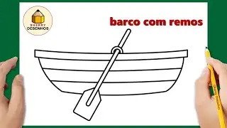 Como desenhar um barco com remos | Sherry Desenhos