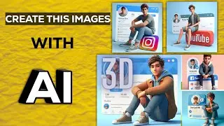 How to Create 3D AI Social Media Images with in Seconds | Ai Portraits Trend 2024
