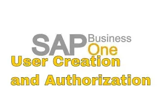 SAP Business One User Creation and Authorization