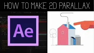 2D/3D Flat Parallax Animation | After effects Tutorial + Project File!