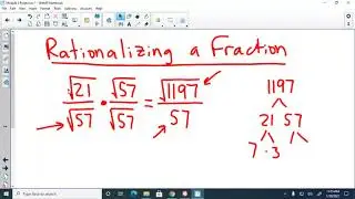 Rationalizing a Fraction