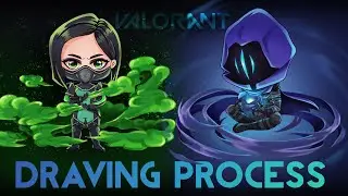 I Made VALORANT Agents Look Cute // Chibi DRAWING