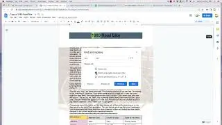 Google Docs: Find and Replace