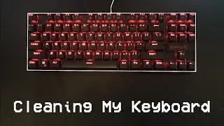 A time lapse of me cleaning my mechanical keyboard.