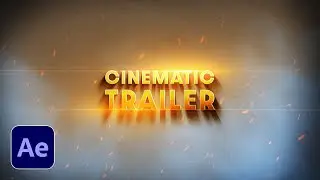 TUTORIAL | After Effects Cinematic Trailer Tittle Animation in Telugu