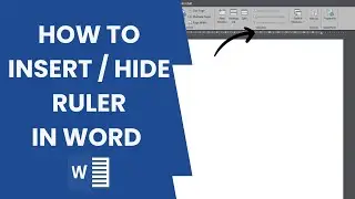 How to insert and hide Ruler in Word