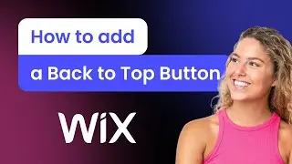 How to add a Back to Top Button to Wix