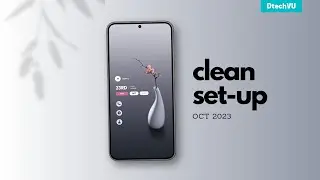 A Minimal Home Screen | Best Android SetUp Oct 2023