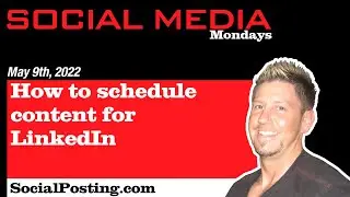 How to schedule content for LinkedIn