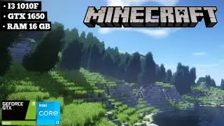 GTX 1650 | I3 1010F | Minecraft - Optifine + Shaders Tested