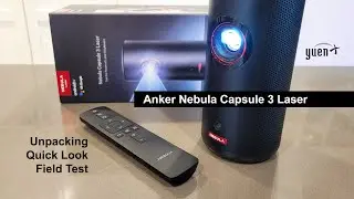 Anker Nebula Capsule 3 Laser Unpacking, Quick Look, Field Test [REVIEW link in Description]