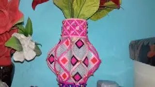 Wool flowers pot
