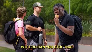 Awkwardly Licking Ice Cream Mid-Conversation Prank!