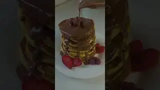 Панкейки с шоколадом🥞 #оладьирецепт #панкейки #быстроивкусно #рецепт #рекомендации #trend