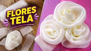 🌺CÓMO REALIZAR UNA FLOR DE TELA | FLORES DE TELA PASO A PASO